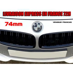 INSIGNE MARQUE AUTO BMW - Logo de capot / coffre - 74mm  NOIR- emblème