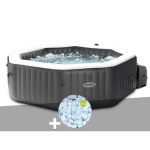 SPA COMPLET - KIT SPA Spa gonflable Intex PureSpa Carbone octogonal Bull