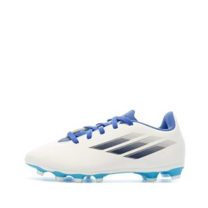 CHAUSSURES DE RUGBY Chaussures de football Blanche/Bleu Garçon Adidas 