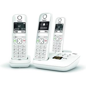 Téléphone fixe As690A Trio - Téléphone Fixe Sans Fil Avec Réponde