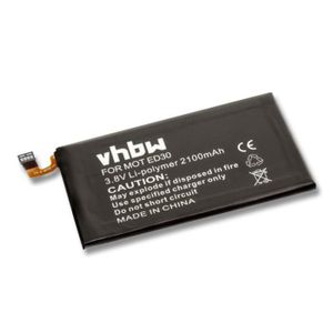 Batterie téléphone vhbw Li-Polymère batterie 2100mAh pour téléphone p