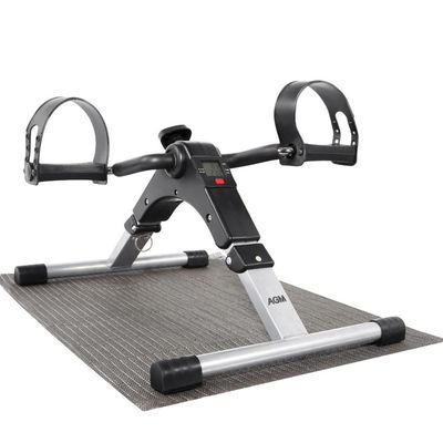 WOTAT Mini Vélo D'Appartement Portable - Pédalier Pour Bras Et Jambes Avec Écran LCD, Résistance Réglable, Compact Et Pliable