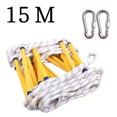 Échelle De Sauvetage Ignifuge 10 M – Capacité 200 Kg, Résistante En PP Et Acier