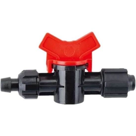 50 Vannes Goutte à Goutte Pour Irrigation - 4/7 Mm - Contrôle Manuel Débit Eau - Pour Jardin, Serre, Potager