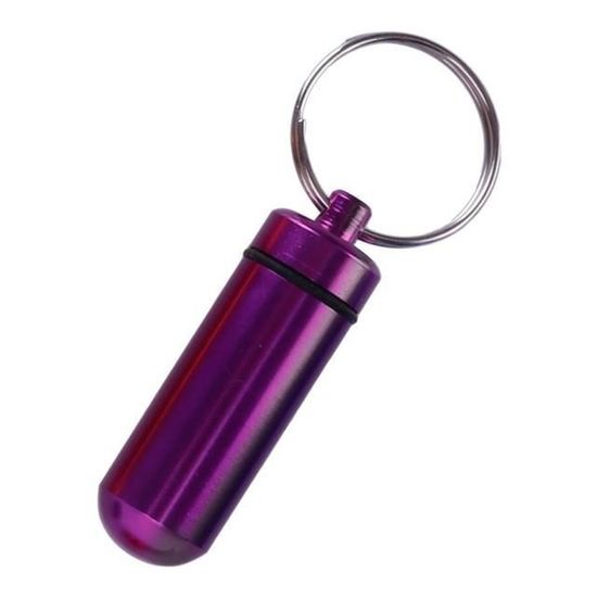 BE-TOOL Bouteille étanche - 1 Récipient EDC Entièrement En Métal - Outil De Survie Pour Disque U, équipement De Pêche, Argent (tête Ronde