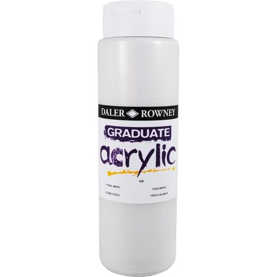 Graduate Acrylfarbe In Weiß – Kräftige, Deckende Farbe Für Leinwand, Holz & Mehr (120 Ml Tube)