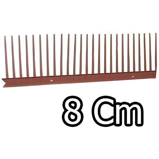 closoir peigne l 1m h 8cm rouge accessoire de protection de la couverture toiture grille stop piafs pare moineau cdiscount bricolage