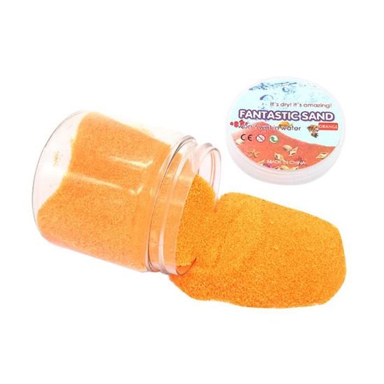 Sable magique coloré Innovations éducatives Sable magique Sable spatial Le sable hydrophobe ne se mouille jamais Sable non toxique sans odeur nocive de pâte à modeler pour les enfants Colore Sand Toys