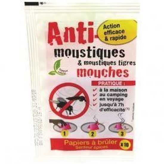 Anti Moustiques Tigres Et Mouches Papier A Bruler Achat