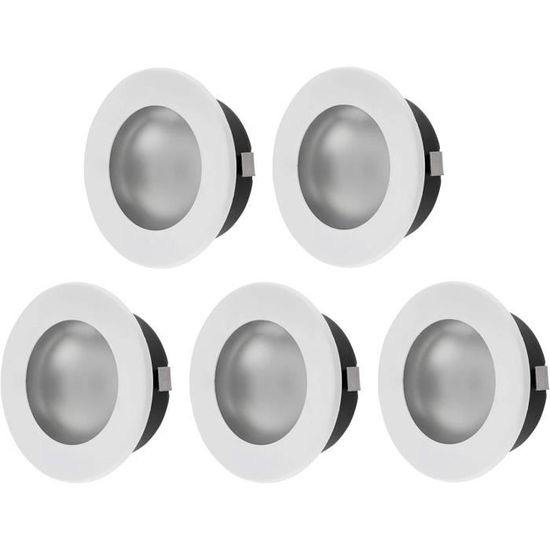 2 Spots Encastrables Métal G4 12V - Verre Mat Pour Ampoules LED