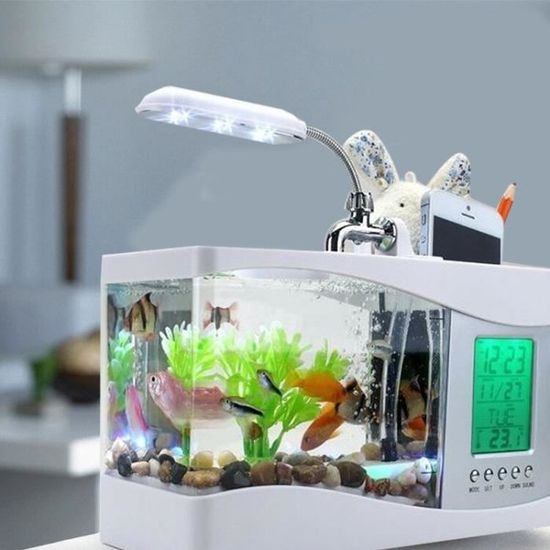 Aquarium Mini aquarium de poissons exotiques aliment par USB