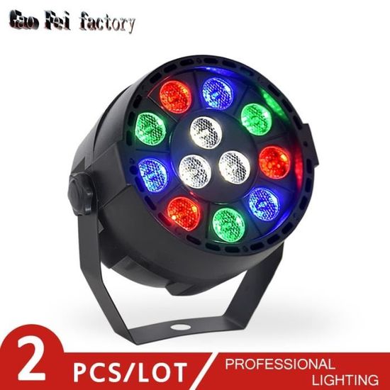 Projecteur LED Par 30W RGBW 60 LED Batterie Rechargeable Avec Télécommande - Mini Lumière Scène Stroboscope Disco