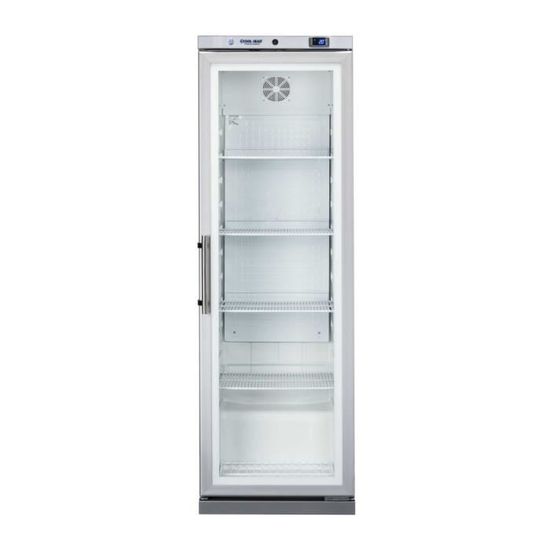 Armoire réfrigérée négative vitrée noire - 300 L