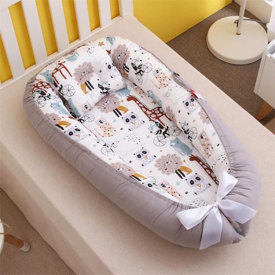 Lit Bébé Portable En Coton Reducteur De Lit Pliable Nid Pour Nouveau-né Nourrisson De Voyage