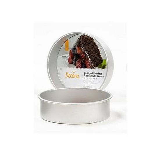 Moule à Gâteau Rond Décorа 30cm - Aluminium Anodisé Professionnel - Hauteur 10cm