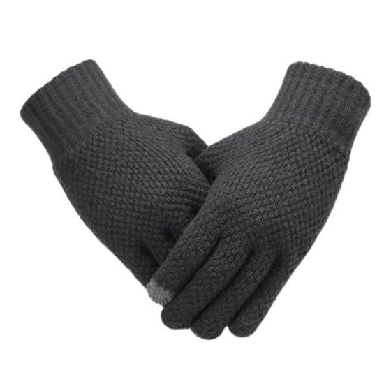 West Ham United Gants Tricotés Compatibles Écran Tactile - EPL Officiel Bordeaux Rose Claret