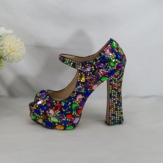 Escarpins Vintage Moda In Pelle Violet - Taille 37 - Bout Pointu Et Talon Aiguille Avec Bijoux