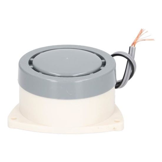 Sourcing Map 2pcs DC 3V-24V Buzzer électronique Active 100dB Alarme Bip Sonore Continue Noir