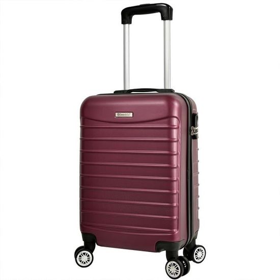 Valise Cabine Avion, Model Compatible Air,Chariot cabine, Bagages Cabine Rigide, Chariot 4 Roues 