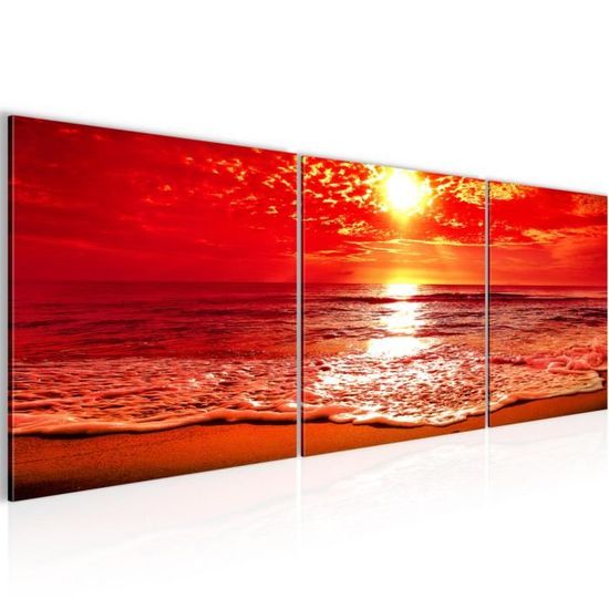Tableau sur Verre Bord de Mer : Décoration Murale