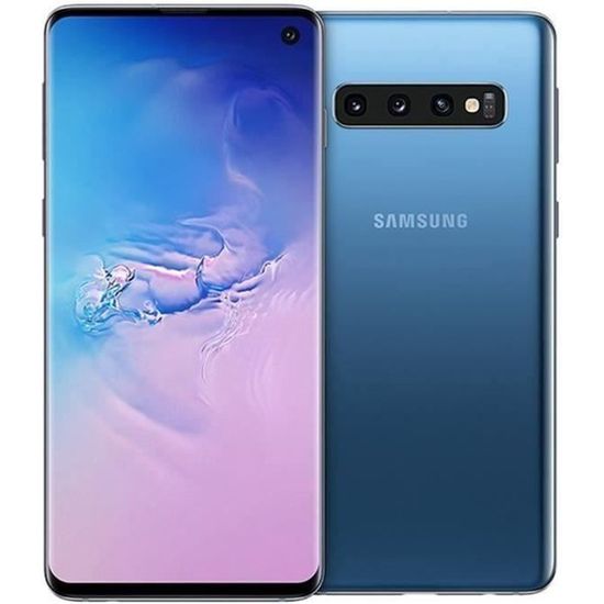 OX SAMSUNG Galaxy S10 128 go Bleu SIM Unique