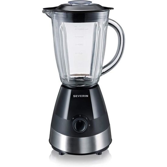 Westinghouse Blender Rétro 1,5L Verre - Mixeur Haute Performance 3 Vitesses + Pulse, Blanc