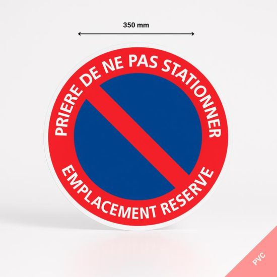 Buy AUA SIGNALETIQUE - Panneau Prière De Ne Pas Stationner Jour Et Nuit