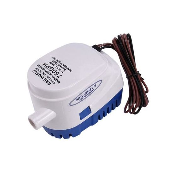 Kit De Pompe De Cale Submersible Pour Bateau - 12 V/24 V - 350/500/750/1100 GPH - Tige En Acier Inoxydable - Boîtier En ABS - Résistant à La Rouille - Facile à