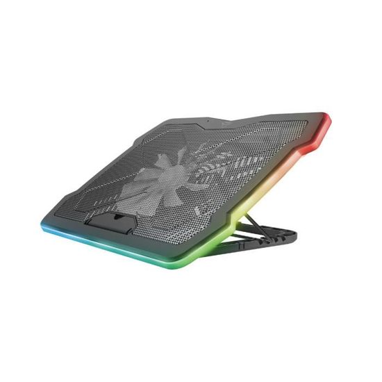 Trust Gaming GXT 1126 Aura Refroidisseur Ordinateur Portable à Éclairage Multicolore Jusqu'à 17.3 Pouces