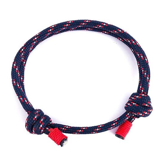 Bracelet Tibétain Noir Tressé Zense ZB0364 - Ajustable Homme - Style Fantaisie - Neuf Avec étiquettes