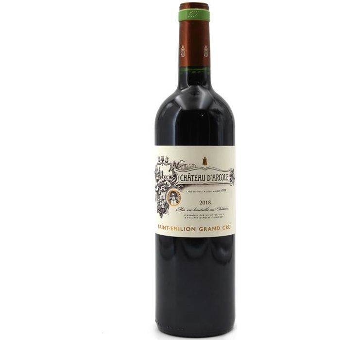 Château D Arcole 2018 - Vin BIO - Saint Émilion Grand Cru