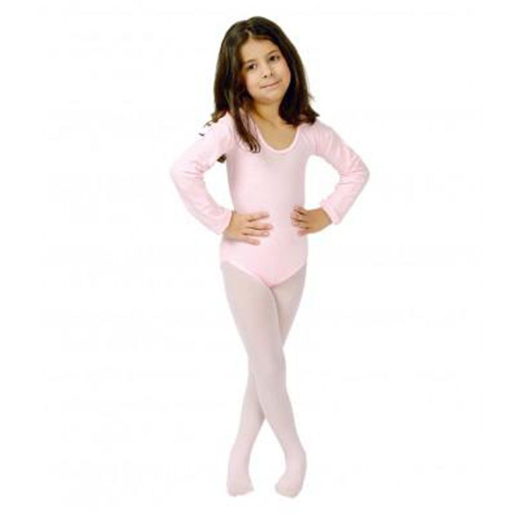 Body enfant manches longues 140 deniers rose ta…