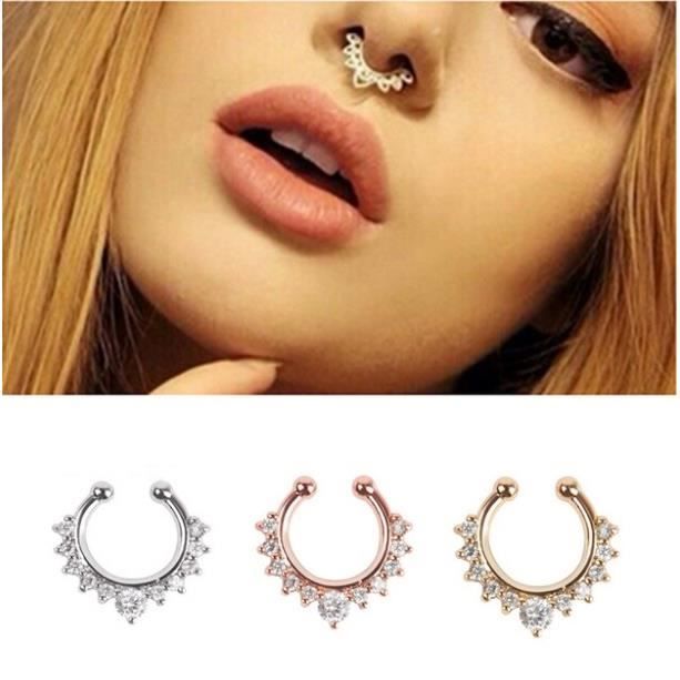 Piercings - Faux Anneaux - Nez - Lot de 3