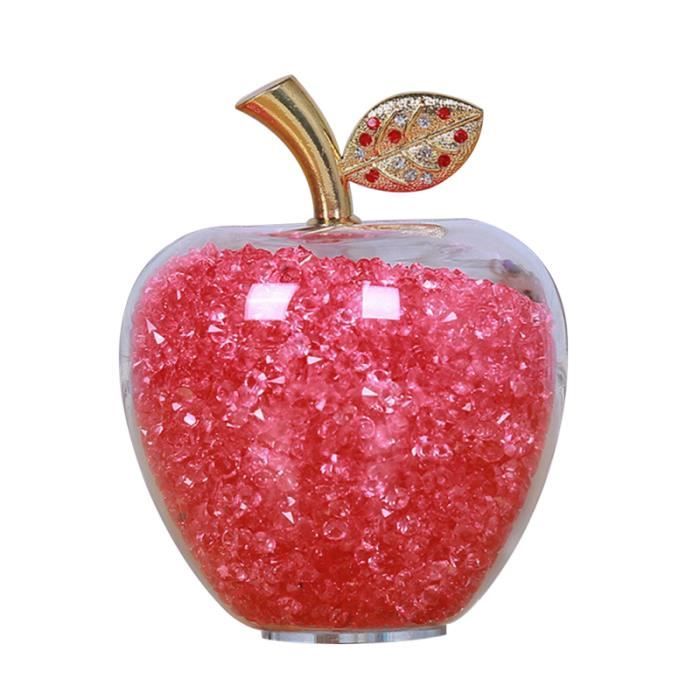 1 pc Apple Figurines Vivid Art Artisanat Sculpture Cadeau Cristal Pomme pour Noël Saint Valentin Anniversaire STATUE - STATUETTE