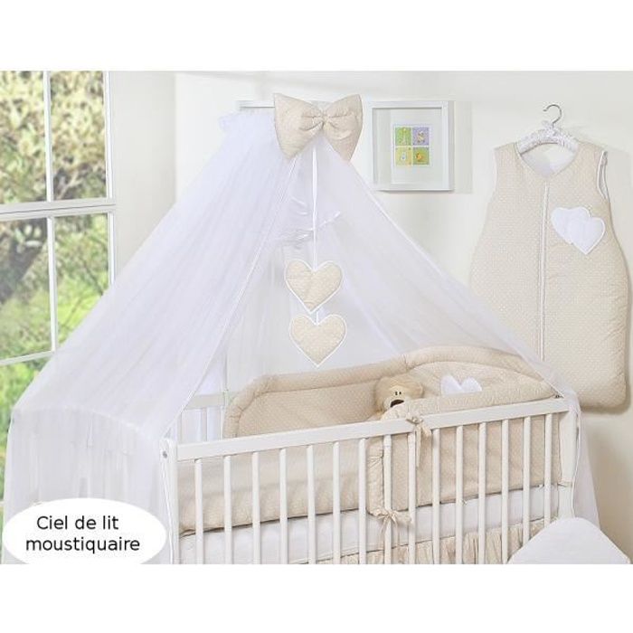 Ciel de lit bébé en moustiquaire - grand format 
