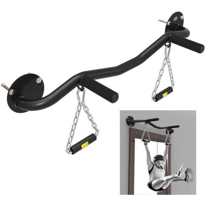 DIP STATION Barres de Traction Barre Horizontale Murale Fitness eacutequipement dentraicircnement aeacuterobie de Musculation p942
