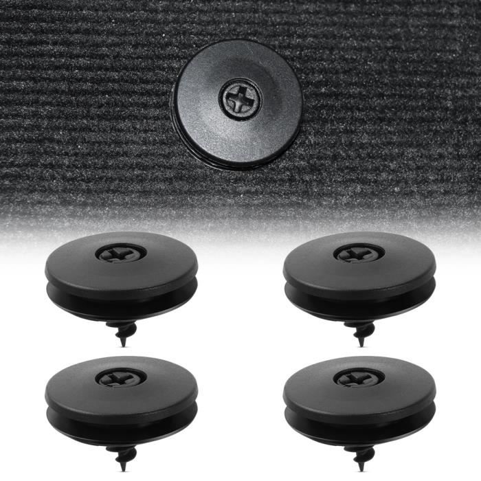 Accessoires auto,Clips de fixation antidérapants de voiture, 4 pièces, tapis de sol antidérapant à boucle, fixation pour tapis