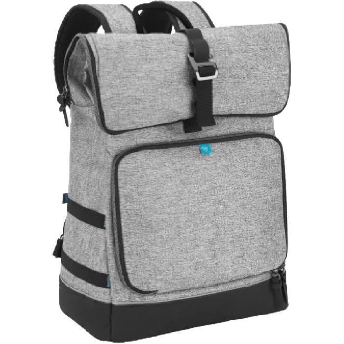 Babymoov Sac à dos à langer Le Sancy, Capacité ajustable 26 à 36L, Smokey