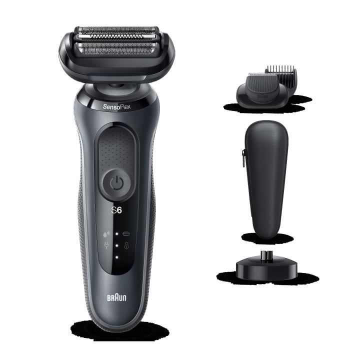 Braun Series 6 60-N4500cs Rasoir Électrique Homme Avec Base De Recharge, Gris