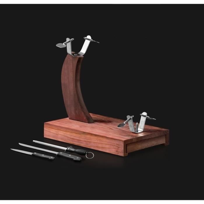 Support à Jambon Deluxe - 2 Couteaux - Aiguiseur