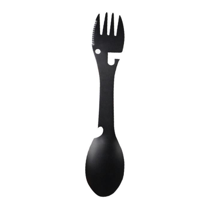 Ouvre-bouteille multifonctionnel en acier inoxydable Spork 1PC pour Camping activités de plein air sac à dos CAMPING TOOLS