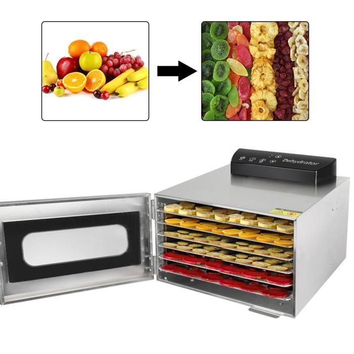 Séchoir d'aliments Mini machine intelligente de dessiccateur de légumes de fruits de déshydrateur de nourriture d'acier