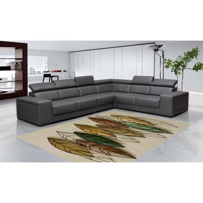 Tapis de salon motif Feuille 120x170cm