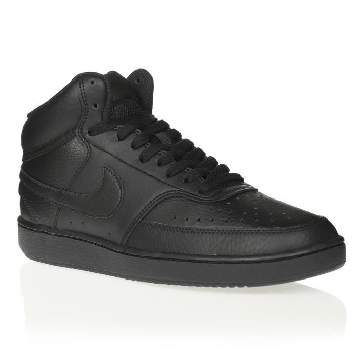 NIKE Baskets Court Vision Mid Noir Mixte