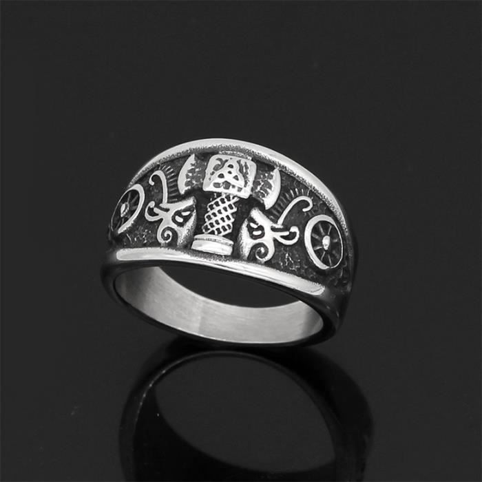 Bague Homme Rétro Luna Rune Bague Agressif