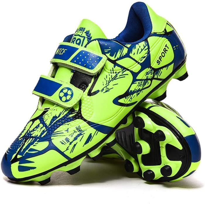 Chaussures de Football pour Enfants Garçon Fille Adolescents Baskets Chaussures Compétition Athlétisme Entrainement