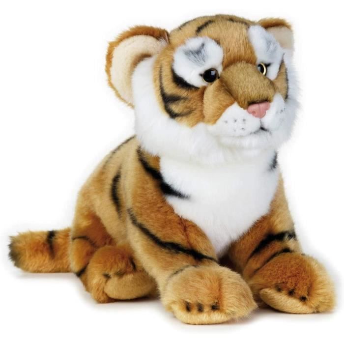 National Geographic tigre en peluche junior 36 cm en peluche marron/blanc