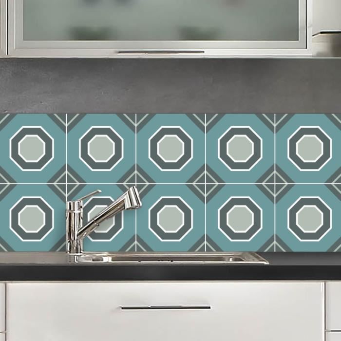 CREDENCE ADHESIVE ATHENES BLEU CANARD 40X100 CM