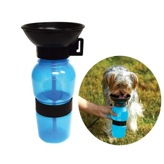 Distributeur d'eau Bouteille pour Chien avec Sangle Portable Chien Mug,Feed Gourde Animal Domestique Bouilloire de Voyage Extérieur