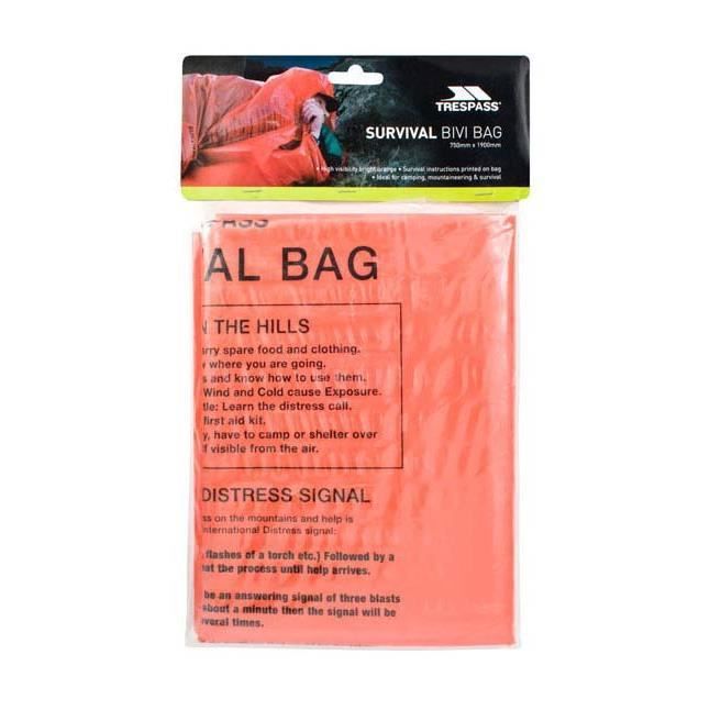 Accessoires Trespass Radiator Survival Bivi Bag - Taille : 1800 x 900 mm - Couleur marketing : Orange